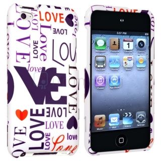 Pink Love Hard Skin Case Cover for iPod Touch 4 4G 4th Gen