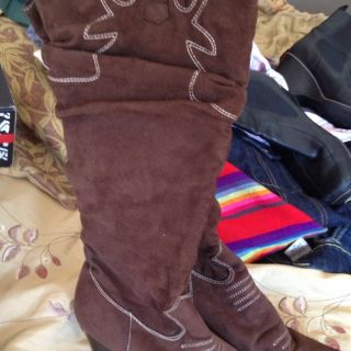 Redtco Holiday Boots Brown Cowboy Style Sz 10