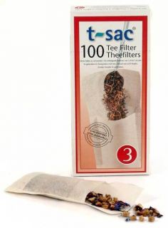 Sac 3 Paper Loose Leaf Tea Filter Single Serving
