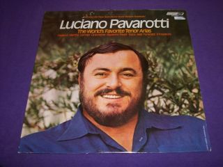 Luciano Pavarotti Worlds Favorite Tenor Arias RARE 12 Vinyl LP