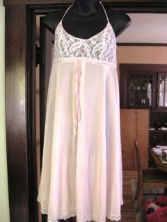 Vintage Lucie Ann of Beverly Hills Pink Lace Nightgown & Robe ~Claire
