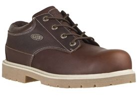 Lugz Mens Drifter Lo Work Shoes Boots Coffee Bean Brown Leather MDRLG