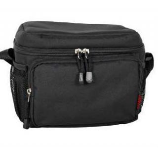 Cooler Lunch Bag with Insulated Cooler Interior Black Lunch Box