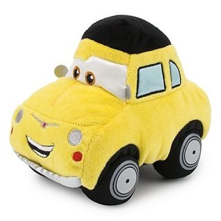 Disney Pixar Cars 2 LUIGI Stuffed Plush Doll 1959 Fiat 500 Yellow Soft