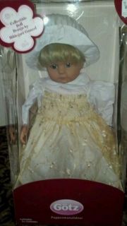 Gotz Collectible Doll Luise blonde hair blue eyes Girl new in box 25