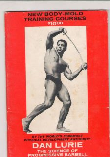 Dan Lurie Bodybuilding Muscle Body Mold Training Course 1950s
