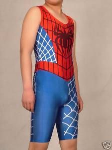 Lycra Spandex Zentai Wrestling Singlet Spiderman Size s XXL