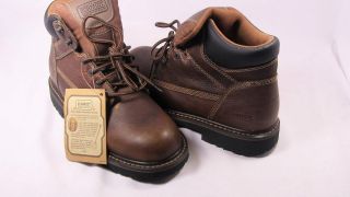New Mens C E Schmidt 70503 Soft Toe Work Boots Brown Size 10 M US