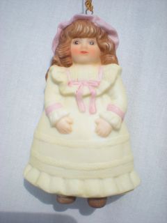 Gorham Doll Ornament Porcelain 1987 Rosamond Collectible Christmas in