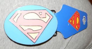 SUPERGIRL SUPERMAN PINK EMBLEM BELT BUCKLE FROM DC COMICS, WARNER
