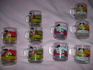 McDonalds Garfield Glasses Coffee Cups Set of 10
