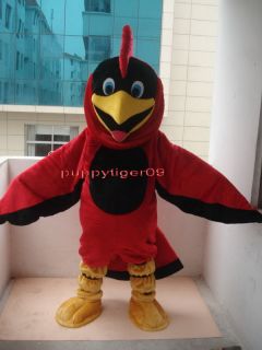 New Parrot Cardinal Mascot Costume Adult Fancy Dress