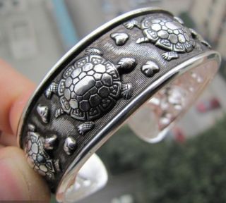 New Tibetan Tibet Silver Totem Bangle Cuff Bracelet