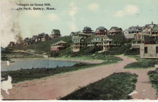 c1907 20 Cottages Great Hill Houghs Neck Quincy MA Mass Unused
