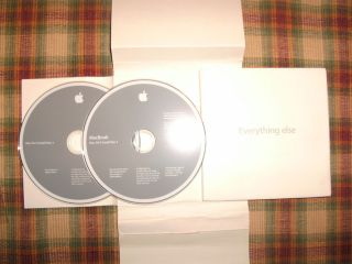 Apple MacBook Leopard OS X Install 10 5 2 Restore DVD Discs Original