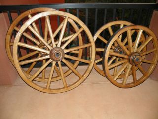 Set of 4 Horse Wagon Wheels