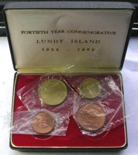 Lundy 1925 1965 Mint Box Proof Set of 4 Coins RARE