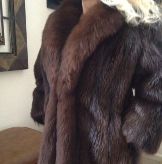 Luxurious Alaska David Green Fox Fur Beaver Fur Coat