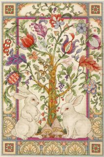 New Elsa Williams The Magic Forest Medieval Jacobean Rabbits Cross