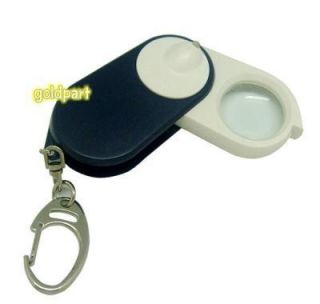 Portable Loupe 10x Magnifier Magnifying Glasses with UV Lamp