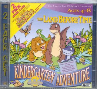  Before Time Kindergarten Adventure Dinosaur Arcade PC or MAC Games
