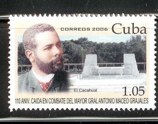 Cuba 2006 Antonio Maceo Death 110 Anniv MNH