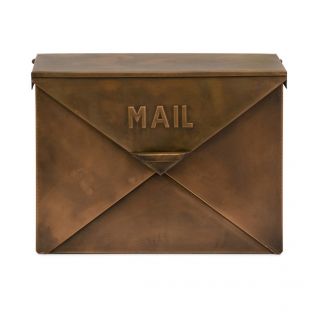 Vintage Style Copper Envelope Wall Mount Mailbox Mail Box New