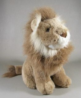 Male Lion Plush Stuffed Animal Sitting 10 Soft Toy