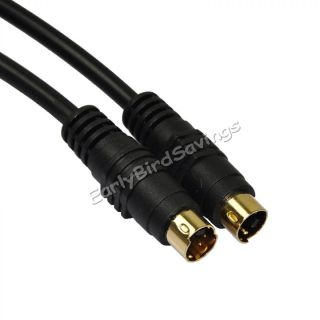 Video SVideo 4 Pin Male to 4P Male 5M 16 4ft Cable Cord for DVD VCR