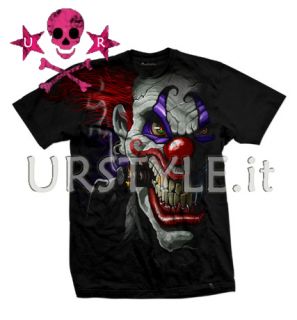 Maglietta Clown Pagliaccio Horror Emo Joker T Shirt XL