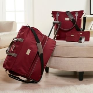 JOY MANGANO TravelEase Light Double Decker Wheeled Duffle Luggage w