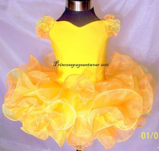 Mango and Yellow National Pageant Dress Shell