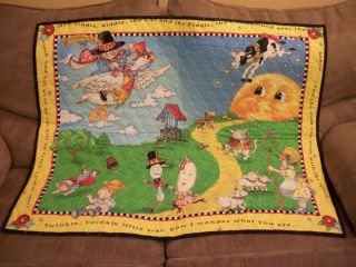 New Rhyme Baby Quilt Blanket Nursery Gift Mother GOOSE