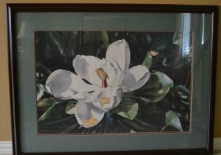 Elegant Large Framed Magnolia Picture 52x38 Local Pickup ONLY Ft Worth