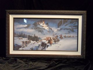Maher Marcos Indian Painting Signed Framed