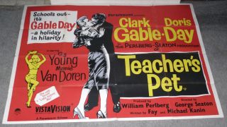 Poster Doris Day Mamie Van Doren Clark Gable RARE 30x40