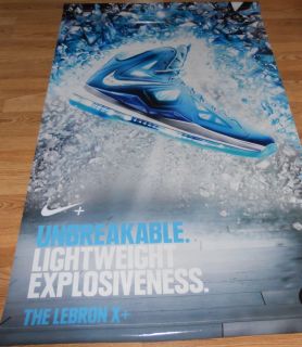 One of A Kind Very Limited Lebron James 10 Nike Sneaker Poster 40 x 60