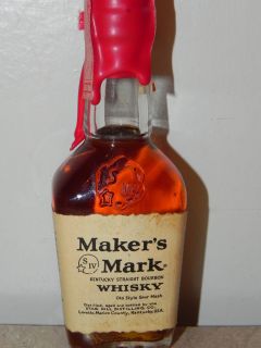 Vintage SEALED Makers Mark Bourbon Whiskey Mini Bottle from Kentucky