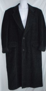 38R  Valentino Uomo dress coat long charcoal gray 100%