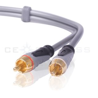 Gold RCA Stereo Audio Cable 2RCA to 2 RCA Male to Male for DVD