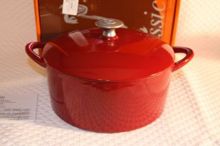 Mario Batali Classic by Dansk Enameled Cast Iron Covered Dutch Oven, 4