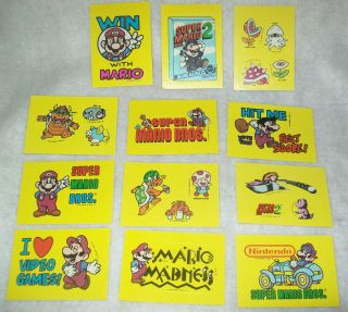 Vintage Topps Nintendo Super Mario Bros 2 Game Sticker Trading Card