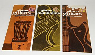Gibson Mandolins Guitars thin electric acoustics Catalogs Broachures