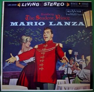 Mario Lanza The Student Prince RCA Living Stereo White Dog