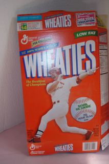 Mark McGwire 70 Home Runs 1998 Wheaties Cereal Box EC