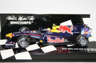 Diecast Minichamps Red Bull Racing RB6 F1 Car Mark Webber 2010
