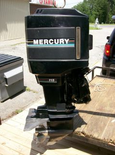 Mercury Marine Outboard Boat Motor Engine 115 HP 1990 2 Stroke Used