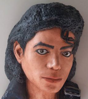 Michael Jackson Bust Made from Life Mask Bad in Color