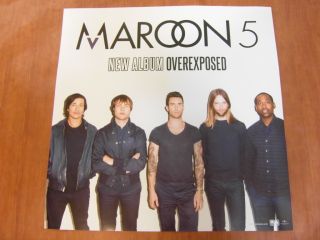 Maroon 5 Overexposed 2 Sided Official Poster 2012 New