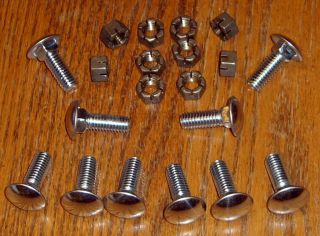 Chevy Bumper Bolt and Nut Set New with Correct Marsden Nuts
